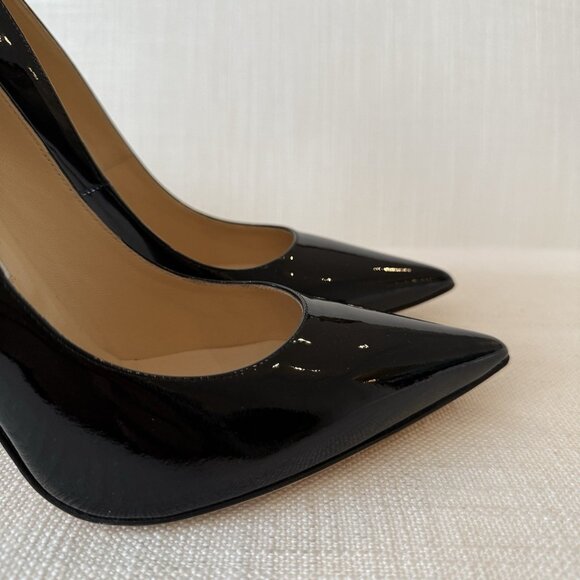 Jimmy Choo Anouk Black Patent Leather Heels - Picture 5 of 16